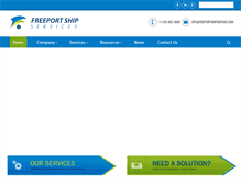 Tablet Screenshot of freeportshipservices.com